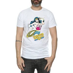 Wonder Woman Mens Lasso Cotton T-Shirt / White